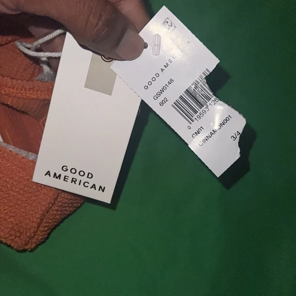 NWT Good American Bikini Bottom size 3/4